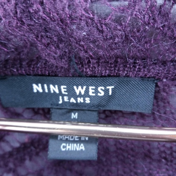 Nine West Jeans Cowl Neck Oversized Sweater M L XL - Picture 3 of 4